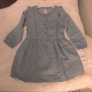 Girls Dress with Embroidery on the pocket